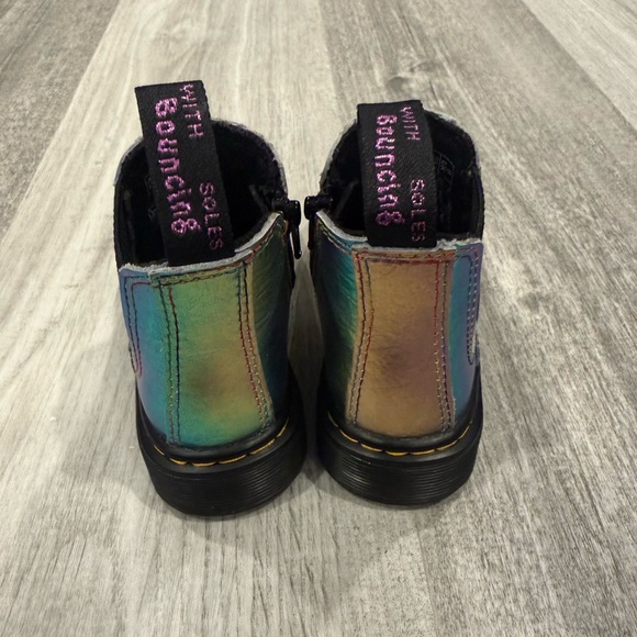 Dr. Martens Rainbow Iridescent Chelsea Boots - Picture 3 of 5